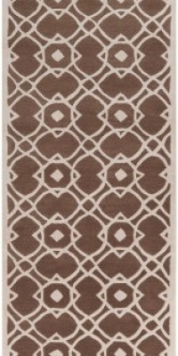 Area Rug 2x8 Runner Transitional Brown-Beige Color - Surya Goa Rug from RugPal Area Rug 2x8 Runner Transitional Brown-Beige Color - Surya Goa Rug from RugPal