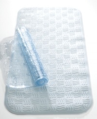 With sculpted suction cups to grip the bottom of your tub or shower stall, the Charter Club bath mat ensures you'll stay put on even the most slippery surfaces. In heavy, mildew-resistant vinyl. With sculpted suction cups to grip the bottom of your tub or shower stall, the Charter Club bath mat ensures you'll stay put on even the most slippery surfaces. In heavy, mildew-resistant vinyl.