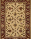 Area Rug 2x8 Runner Traditional Ivory-Limestone Green Color - Karastan Sierra Mar Collection