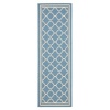 Safavieh CY6918-243 Courtyard Collection Indoor/Outdoor Area Rug, 2-Feet by 3-Feet 7-Inch, Blue and Beige
