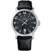 Hugo Boss Men's Black Date Dial, Black Croco Leather Classic Watch 1512364
