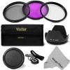 67MM Professional Lens Filter Accessory Kit for CANON Rebel T5i T4i T3i T3 T2i, EOS 700D 650D 600D 550D 70D 60D 7D 6D DSLR Cameras with 18-135MM EF-S IS STM Zoom Lens - Includes Vivitar Filter Kit (UV, CPL, FLD) + Carry Case + Tulip Lens Hood + Snap On Le