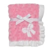 Baby Starters Plush Swirl Blanket, Bow, Pink