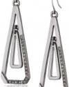 Kenneth Cole New York Geometric Pave Pave Geometric Double Orbital Drop Earrings