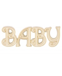 Get the baby's room ready with this Lenox Expressions figurine. Crafted of gold-trimmed ivory porcelain, it's a special gift for growing families. Get the baby's room ready with this Lenox Expressions figurine. Crafted of gold-trimmed ivory porcelain, it's a special gift for growing families.