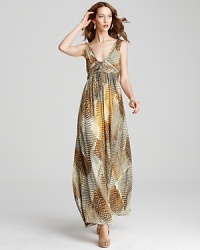 Anne Klein Collection Printed Silk Maxi Dress Anne Klein Collection Printed Silk Maxi Dress