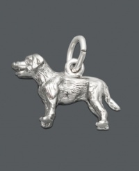Faithful, loyal, and just a little furry. Sterling silver charm by Rembrandt features a Labrador Retriever -- the perfect addition to your charm bracelet or necklace. Approximate drop: 3/4 inch. Faithful, loyal, and just a little furry. Sterling silver charm by Rembrandt features a Labrador Retriever -- the perfect addition to your charm bracelet or necklace. Approximate drop: 3/4 inch.