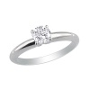 1/4ct Diamond Engagement Ring in 10K White Gold (sizes 4-9) With Free Blitz Jewelry Cleaner