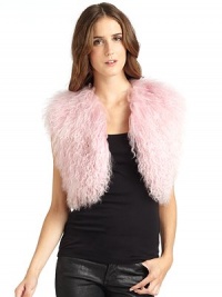 THE LOOKAllover curly shearling constructionOpen frontTHE FITAbout 14 from shoulder to hemTHE MATERIALLambFully linedCARE & ORIGINDry cleanImportedFur origin: ChinaModel shown is 5'10 (177cm) wearing US size Small. THE LOOKAllover curly shearling constructionOpen frontTHE FITAbout 14 from shoulder to hemTHE MATERIALLambFully linedCARE & ORIGINDry cleanImportedFur origin: ChinaModel shown is 5'10 (177cm) wearing US size Small.