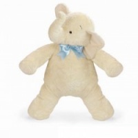 North American Bear Company Smushy Elephant Blue Ribbon, Ivory, Large North American Bear Company Smushy Elephant Blue Ribbon, Ivory, Large