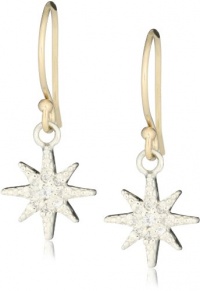Mizuki Silver and Gold Petite Diamond Star Earrings Mizuki Silver and Gold Petite Diamond Star Earrings
