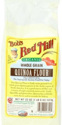 Bob's Red Mill Organic Quinoa Flour, 22-Ounce Packages (Pack of 4) Bob's Red Mill Organic Quinoa Flour, 22-Ounce Packages (Pack of 4)