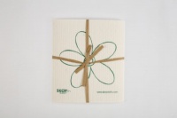 Skoy cloth, White with flower (4-pk) Skoy cloth, White with flower (4-pk)