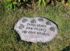 Evergreen 84576 Garden Stone, Dogs Leave Paw Prints on Our Hearts, 12-Inches x 7.5-Inches