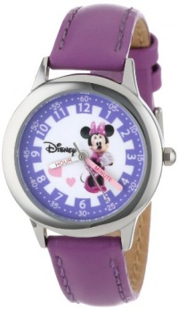 Disney Kids' W000039 Minnie Mouse Stainless Steel Time Teacher Watch Disney Kids' W000039 Minnie Mouse Stainless Steel Time Teacher Watch