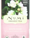 Numi Organic Tea White Rose, Full Leaf White Tea, 16-Count Tea Bags (Pack of 3)