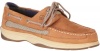 Sperry Top-Sider Lanyard YB Boat Shoe (Little Kid/Big Kid),Dark Tan/Navy,4 M US Big Kid