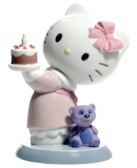 Make a wish! The Hello Kitty Happy Birthday figurine will be the icing on her cake, featuring the famous Sanrio cat in glazed porcelain from Nao by Lladro. Make a wish! The Hello Kitty Happy Birthday figurine will be the icing on her cake, featuring the famous Sanrio cat in glazed porcelain from Nao by Lladro.