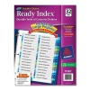 Avery Ready Index Double-Column Table of Contents Dividers, 32-Tab, Multi-Color (11322)