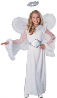 Feathered Fashions Child's Snow Angel Costume, Medium