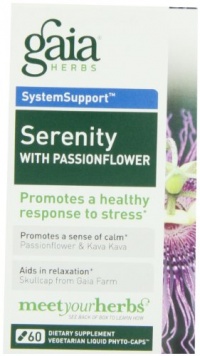 Gaia Herbs Serenity with Passionflower, 60 Liquid Phyto-Capsules