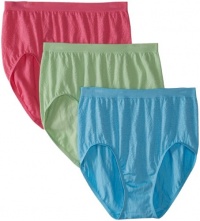 Bali Women's 3-Pack Solid Microfiber Full Brief Panty