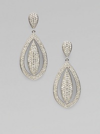 EXCLUSIVELY AT SAKS. An enchanting style featuring a cateye-shaped drop accented with brilliant pavé crystals. CrystalsRhodium-plated brassDrop, about 1½Post backImported EXCLUSIVELY AT SAKS. An enchanting style featuring a cateye-shaped drop accented with brilliant pavé crystals. CrystalsRhodium-plated brassDrop, about 1½Post backImported