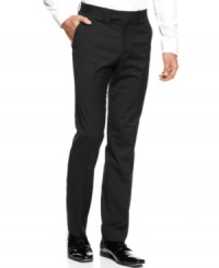 Get to the point at your next meeting with the sharpened style of these dress pants from American Rag. Get to the point at your next meeting with the sharpened style of these dress pants from American Rag.
