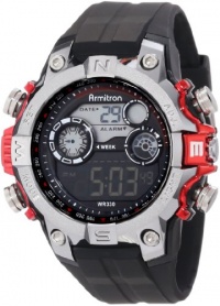 Armitron Men's 40/8251RED Black Digital Sport with Red Metalized Accents Watch Armitron Men's 40/8251RED Black Digital Sport with Red Metalized Accents Watch