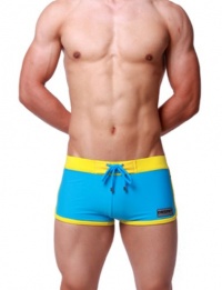 Zehui Mens Swimming Trunks Boxer Brief W/Front Tie Zehui Mens Swimming Trunks Boxer Brief W/Front Tie