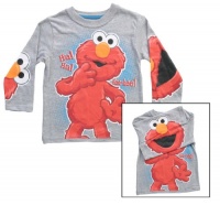 Sesame Street Boys 2-7 Elmo Knit Tee Sesame Street Boys 2-7 Elmo Knit Tee