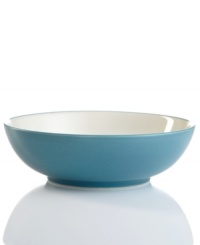 Make everyday meals a little more fun with Colorwave dinnerware from Noritake. Mix and match the round vegetable bowl in turquoise and white with rim, coupe and square pieces for a tabletop that's endlessly stylish. Make everyday meals a little more fun with Colorwave dinnerware from Noritake. Mix and match the round vegetable bowl in turquoise and white with rim, coupe and square pieces for a tabletop that's endlessly stylish.