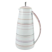 Inspired by Milleraies, Raynaud's spearhead tableware set, Attraction boasts a freer, more modern design with alternating narrow and wide stripes. It will embellish any table with its shades of pink and red, enhanced with mauve and orange and underscored subtle shades of green and brown. Inspired by Milleraies, Raynaud's spearhead tableware set, Attraction boasts a freer, more modern design with alternating narrow and wide stripes. It will embellish any table with its shades of pink and red, enhanced with mauve and orange and underscored subtle shades of green and brown.
