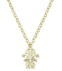 Meira T 14K Yellow Gold & Diamonds Girl Charm Necklace Meira T 14K Yellow Gold & Diamonds Girl Charm Necklace