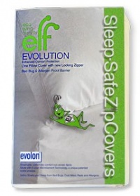 SLEEP SAFE BED BUG, DUST MITE, and ALLERGEN PROOF - STANDARD Pillow ZipCover, Size: Standard 21 x 27 Pillow ENCASEMENT