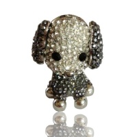 Korean Poodle Puppy Dog Style Flash Diamond Crystal Key Chain Ring Keyring Keychain Fob Holder Bag Handbag Ornament Decoration Hook, Black Korean Poodle Puppy Dog Style Flash Diamond Crystal Key Chain Ring Keyring Keychain Fob Holder Bag Handbag Ornament Decoration Hook, Black