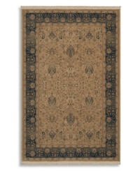 Inspired by Persian pieces from the early 20th century, this all-wool Karastan rug is a perfect combination of depth, detail and color. An intricate pattern of stylized florals plays against a neutral ground, finished with an elegant ombre effect for that world-worn antique look. Inspired by Persian pieces from the early 20th century, this all-wool Karastan rug is a perfect combination of depth, detail and color. An intricate pattern of stylized florals plays against a neutral ground, finished with an elegant ombre effect for that world-worn antique look.