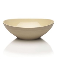 Mikasa Swirl 10-1/2-Inch Oval Vegetable Bowl, Tan Mikasa Swirl 10-1/2-Inch Oval Vegetable Bowl, Tan