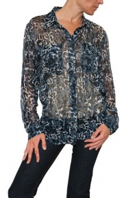 Women's Equipment Femme Signature Blouse in Turquoise Tortoise Women's Equipment Femme Signature Blouse in Turquoise Tortoise