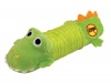 Petstages Just For Fun No Stuffing Plush Big Squeak Gator for Large Dogs