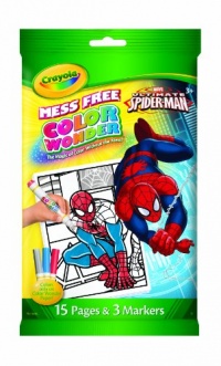 Crayola Color Wonder Spiderman Mini Coloring Book and Markers Crayola Color Wonder Spiderman Mini Coloring Book and Markers