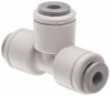 Celcon Push-to-Connect Tube Fitting, Acetal Copolymer, Tee, 1/4 Tube OD