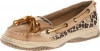 Sperry Top-Sider Angelfish 625 Loafer (Little Kid/Big Kid),Linen/Gold Leopard,3.5 M US Big Kid