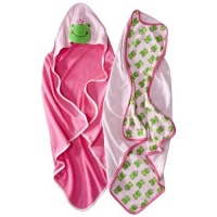JUST ONE YOU Made by Carter's Baby Newborn 2 Pack Hooded Frog Towel & Bath Towel Set - Pink with Frogs JUST ONE YOU Made by Carter's Baby Newborn 2 Pack Hooded Frog Towel & Bath Towel Set - Pink with Frogs