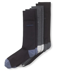 Dress socks with comfort band for optimum hold, extra reinforced heel. Colorblocked toe and heel. Dress socks with comfort band for optimum hold, extra reinforced heel. Colorblocked toe and heel.