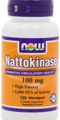 NOW Foods Nattokinase 100mg, 120 Vcaps NOW Foods Nattokinase 100mg, 120 Vcaps