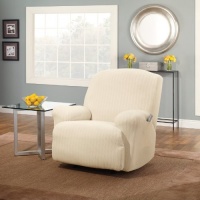 Sure Fit 119824455_CREM Stretch Pinstripe Recliner Slipcover, Cream Sure Fit 119824455_CREM Stretch Pinstripe Recliner Slipcover, Cream