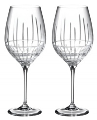 Create a stir with the classic linear cut and striking crystal elegance of Cocktail Party goblets from Lauren Ralph Lauren. Create a stir with the classic linear cut and striking crystal elegance of Cocktail Party goblets from Lauren Ralph Lauren.