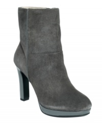 Never-ending style. Ellen Tracy's Play booties have a smooth suede finish and zip up neatly on the side. Never-ending style. Ellen Tracy's Play booties have a smooth suede finish and zip up neatly on the side.