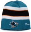 NHL Center Ice Official Team Player Knit Hat, San Jose Sharks, One Size Fits All